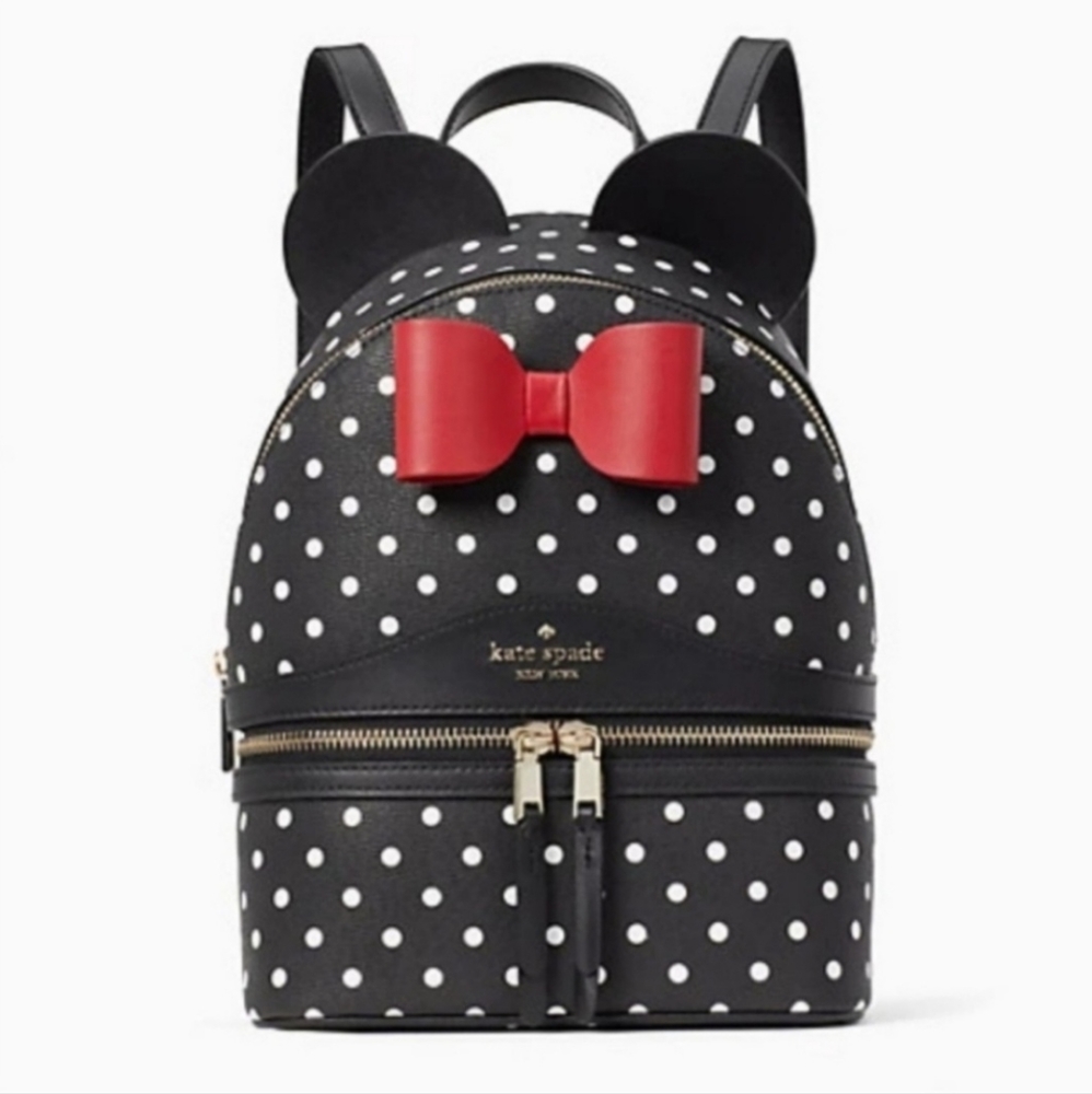 Kate Spade New York, Disney X, Minnie, Polka-dot, Dome Backpack